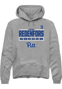 Jacob Redenfors Pitt Panthers Mens Graphite NIL Stacked Box Player Hood