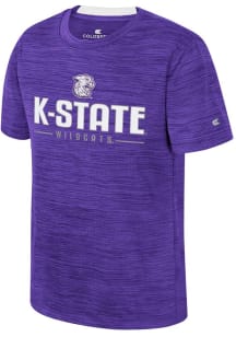 Colosseum K-State Wildcats Youth Purple Anderson Short Sleeve T-Shirt