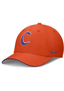 Nike Clemson Tigers Mens Orange Coaches Dri-Fit Rise Swooshflex Flex Hat