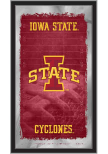 Iowa State Cyclones Football Hanging Back Bar Mirror