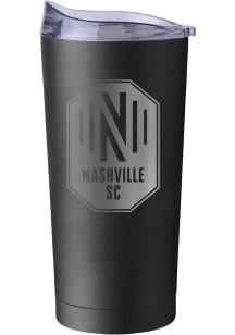 Logo Brands Nashville SC Etch 20 oz Stainless Steel Tumbler - Black
