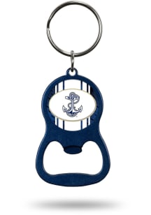Navy Midshipmen Bottle Opener Keychain - Silver