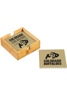Colorado Buffaloes 4Pk Coaster - Silver