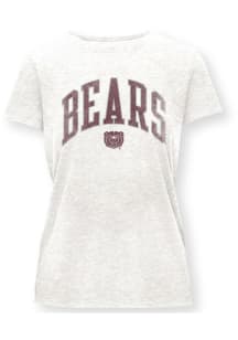 Missouri State Bears Womens Oatmeal Glitter Essentials Short Sleeve T-Shirt