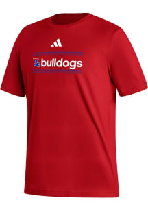 Adidas Louisiana Tech Bulldogs Red Heat Seal Fresh Short Sleeve T Shirt