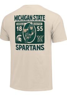 Michigan State Spartans Youth Natural Sparty Basketball Short Sleeve T-Shirt