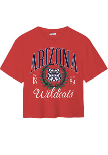 Where I’m From Arizona Wildcats Womens Cardinal Wildcat Laurel Short Sleeve T-Shirt