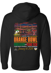 Something Inked Texas Tech Red Raiders Mens Black 2026 Orange Bowl Head to Head Stadium Long Sleev..