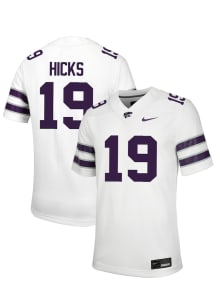 Dearieun Hicks  Nike K-State Wildcats White NIL Name And Number Football Jersey