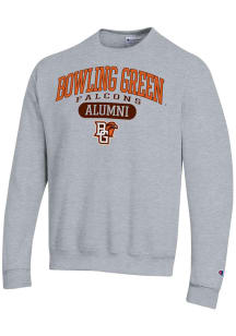 Champion Bowling Green Falcons Mens Grey Pill Box Alumni Powerblend Long Sleeve Crew Sweatshirt