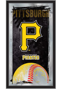 Pittsburgh Pirates Baseball Hanging Back Bar Mirror