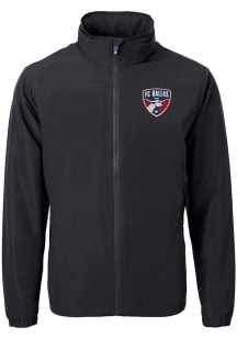 Cutter and Buck FC Dallas Mens Black Charter Eco Light Weight Jacket