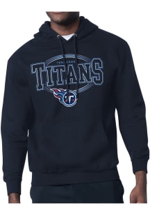 Starter Tennessee Titans Mens Navy Blue Team Track Long Sleeve Hoodie