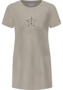Pro Standard Houston Astros Toddler Girls Tan Neutral Short Sleeve Dress
