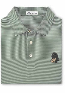 Peter Millar Michigan State Spartans Mens Green Jubilee Sparty Short Sleeve Fashion Polo