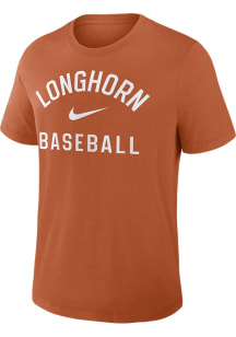 Nike Texas Longhorns Burnt Orange Dugout Early Work Baseball Short Sleeve T Shirt