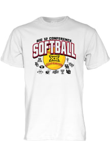 Blue 84 Big 12 White Big 12 Conference Softball Short Sleeve T Shirt