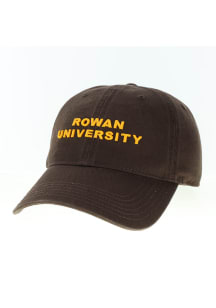 Legacy Rowan University Wordmark Mascot EZA Twill Adjustable Hat - Brown