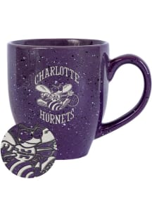 Charlotte Hornets Retro 16oz Speckle Ceramic Mug - Purple
