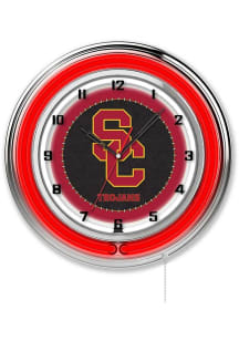 USC Trojans 19in Neon Wall Clock
