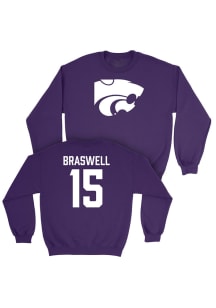 Mckinnan Braswell K-State Wildcats Mens Purple NIL Legacy Player Crew