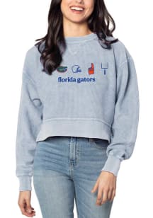 Florida Gators Womens Light Blue Hustle Crew Sweatshirt
