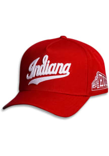 Woodn Grail Indiana Hoosiers Indiana Script Corduroy Adjustable Hat - Crimson