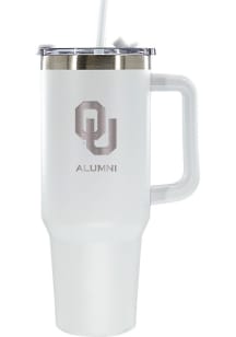 The Memory Company Oklahoma Sooners Alumni 40oz Stainless Steel Tumbler - White