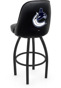 Vancouver Canucks Padded Swivel Pub Stool - Black