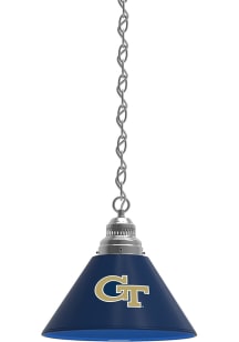 GA Tech Yellow Jackets Single Silver Billiard Lamp