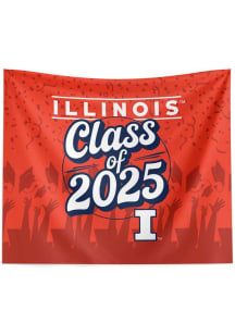 Illinois Fighting Illini Class of 2025 34xx40 Tapestry Blanket