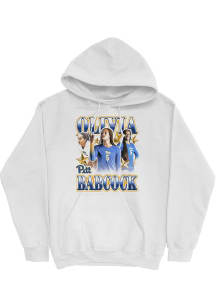 Olivia Babcock Pitt Panthers Mens White Volleyball 90s Retro Player Hood