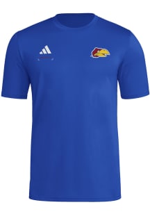Adidas Kansas Jayhawks Blue Locker Football Icon Short Sleeve T Shirt
