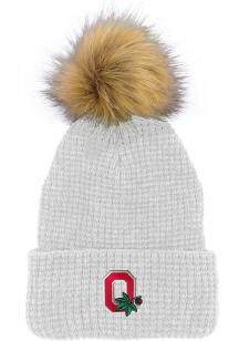 LogoFit Ohio State Buckeyes White Belgian Womens Knit Hat