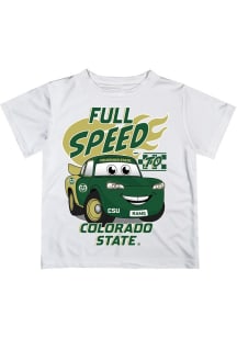 Vive La Fete Colorado State Rams Toddler White Full Speed Short Sleeve T-Shirt