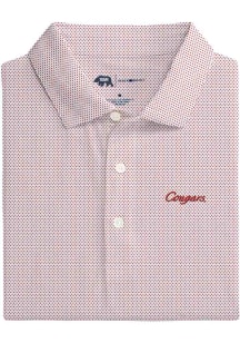Onward Reserve Houston Cougars Mens Red Polka-Dot Short Sleeve Fashion Polo