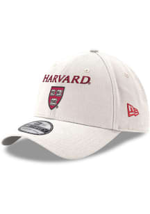 New Era Harvard Crimson Mens White 39THIRTY Flex Hat