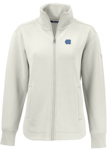 Cutter and Buck North Carolina Tar Heels Womens White Roam Light Weight Jacket