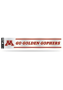 Minnesota Golden Gophers 3x17 Tailgate Stickers - Red