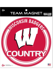 Wisconsin Badgers 8" Round Magnet