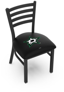 Dallas Stars Stationary Black Wrinkle Finish Pub Stool - Black