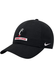Nike Cincinnati Bearcats Swim & Dive Club Cap Adjustable Hat - Black