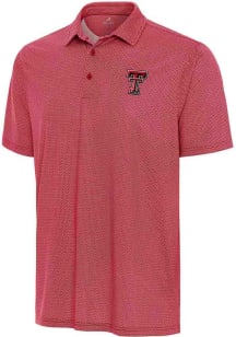 Antigua Texas Tech Red Raiders Mens Red Trickle Short Sleeve Polo