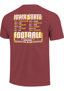 Iowa State Cyclones Cardinal 2026 Football Schedule Short Sleeve T Shirt