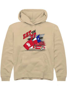 Summit Sportswear Houston Cougars Youth White Frontiersmen Flags Long Sleeve Hoodie