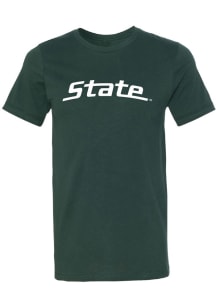 Summit Sportswear Michigan State Spartans Green State Logo Short Sleeve Fashion T Shirt