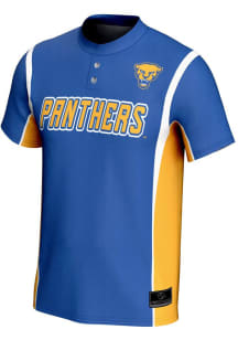 ProSphere Pitt Panthers Mens Blue Rival Design Baseball Jersey