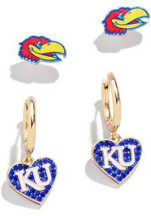 Kansas Jayhawks Set of 2 Womens Earrings