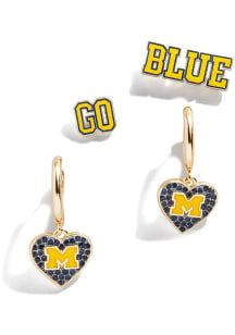 Michigan Wolverines Set of 2 Womens Earrings