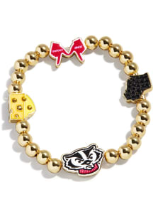 BaubleBar Wisconsin Badgers Mixed Icon Pisa Womens Bracelet
